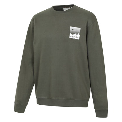Green - Lifestyle - Mountain Warehouse Mens Mountain Scene Sweatshirt
