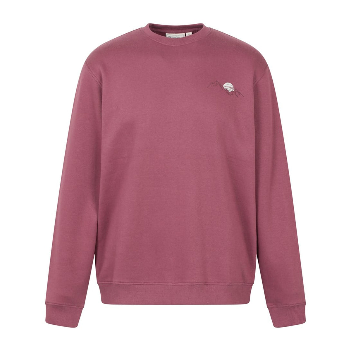 Burgundy - Front - Mountain Warehouse Mens Mountain Scene Sweatshirt