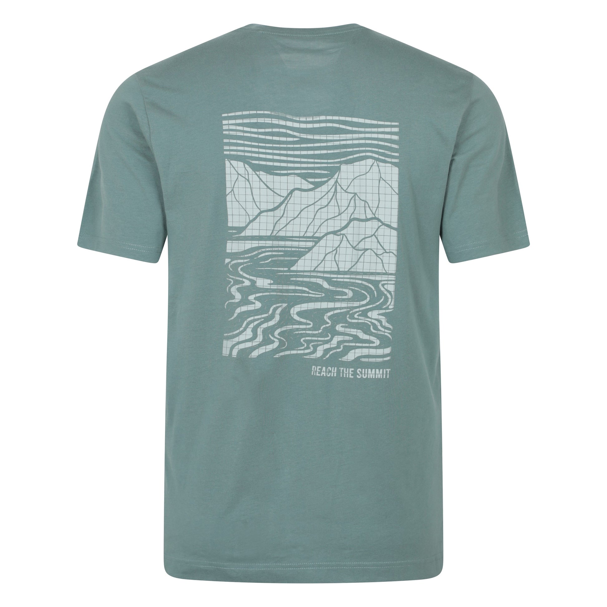 Green - Back - Mountain Warehouse Mens Reach The Summit Graphic T-Shirt