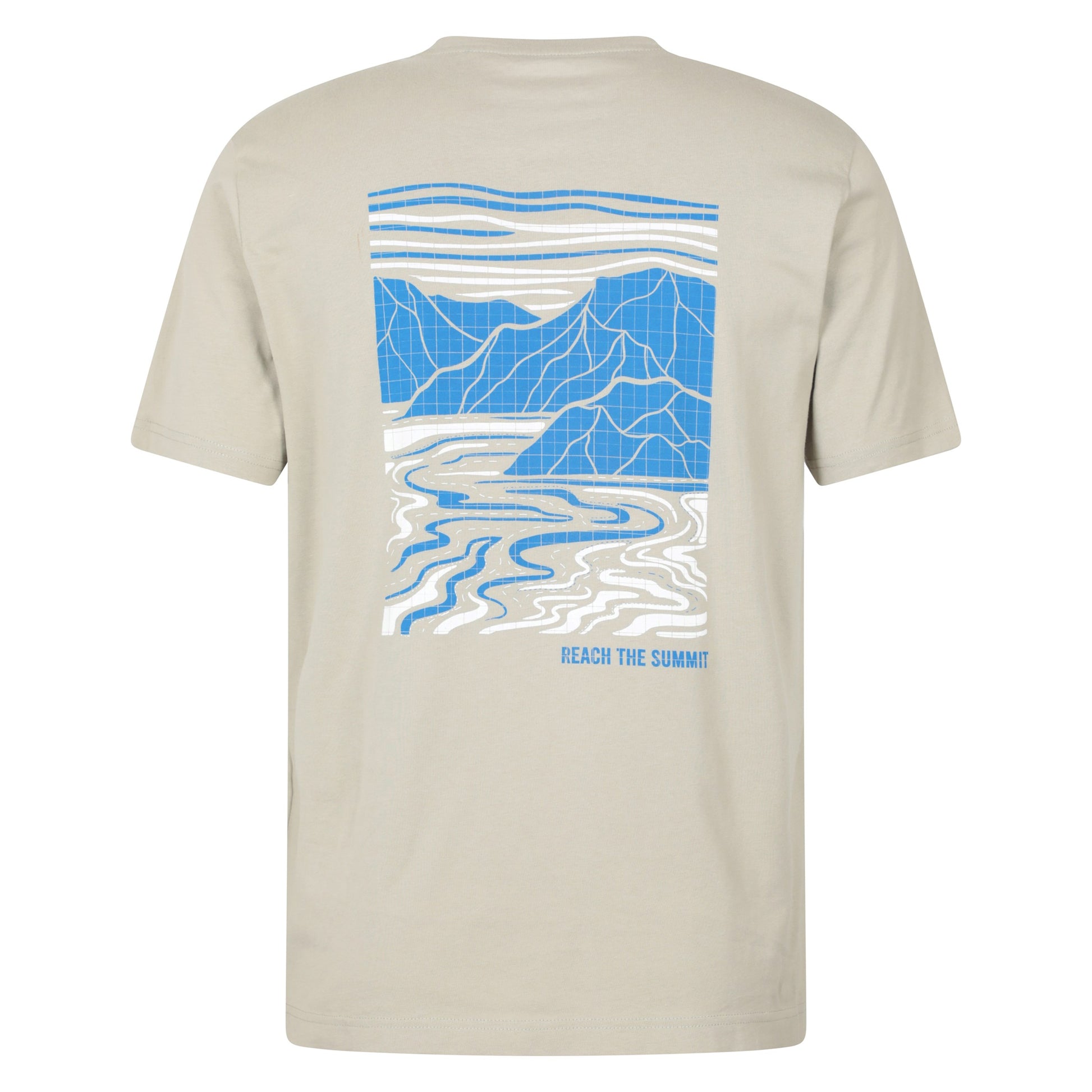 Grey - Back - Mountain Warehouse Mens Reach The Summit Graphic T-Shirt