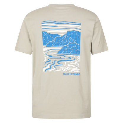 Grey - Back - Mountain Warehouse Mens Reach The Summit Graphic T-Shirt