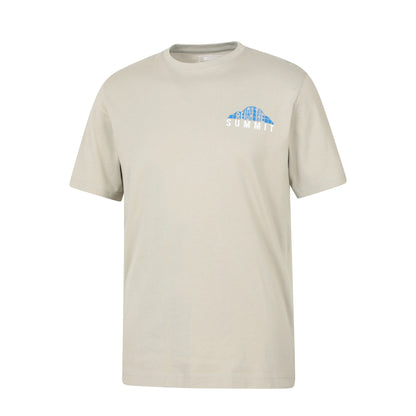 Grey - Side - Mountain Warehouse Mens Reach The Summit Graphic T-Shirt