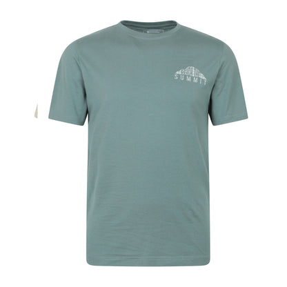 Green - Front - Mountain Warehouse Mens Reach The Summit Graphic T-Shirt