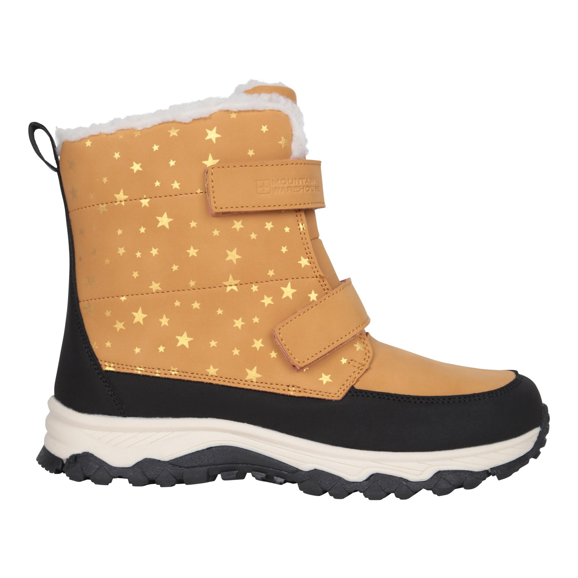 Tan - Side - Mountain Warehouse Childrens-Kids Flurry Adaptive Winter Snow Boots