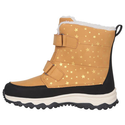 Tan - Lifestyle - Mountain Warehouse Childrens-Kids Flurry Adaptive Winter Snow Boots