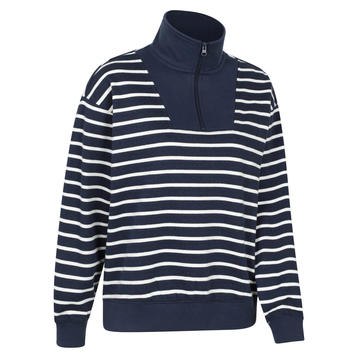 Navy - Side - Mountain Warehouse Womens-Ladies Naiper Drop Shoulder Sweatshirt