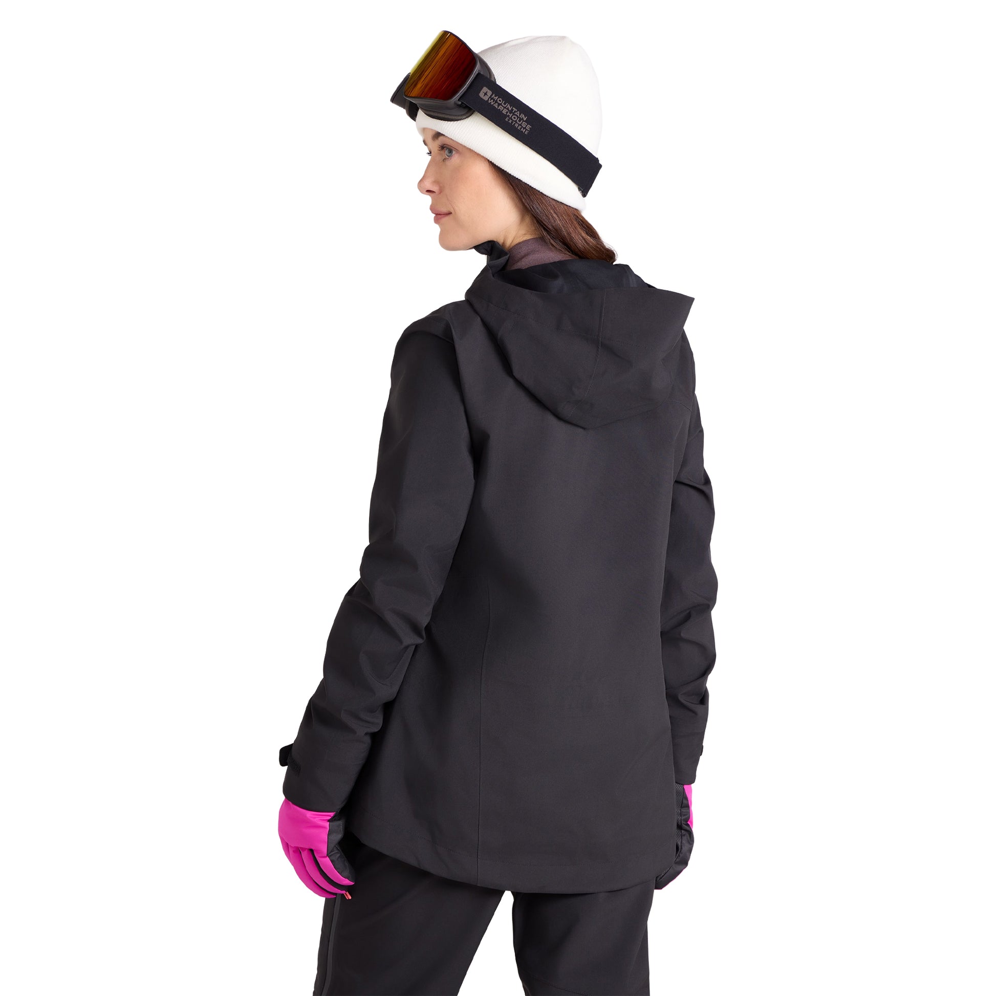 Black - Back - Mountain Warehouse Womens-Ladies Cortina Extreme Waterproof 3 Layer Ski Jacket