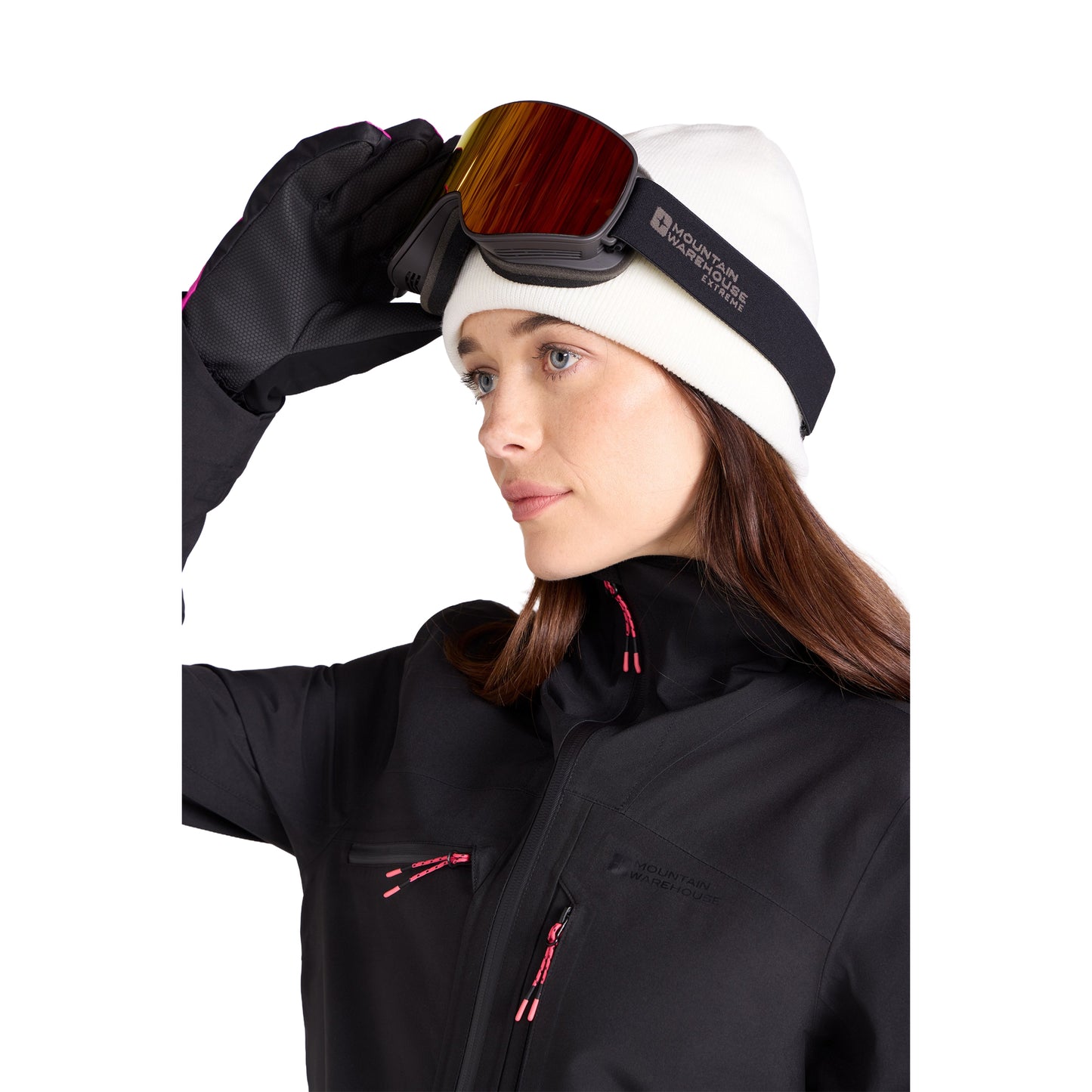 Black - Side - Mountain Warehouse Womens-Ladies Cortina Extreme Waterproof 3 Layer Ski Jacket