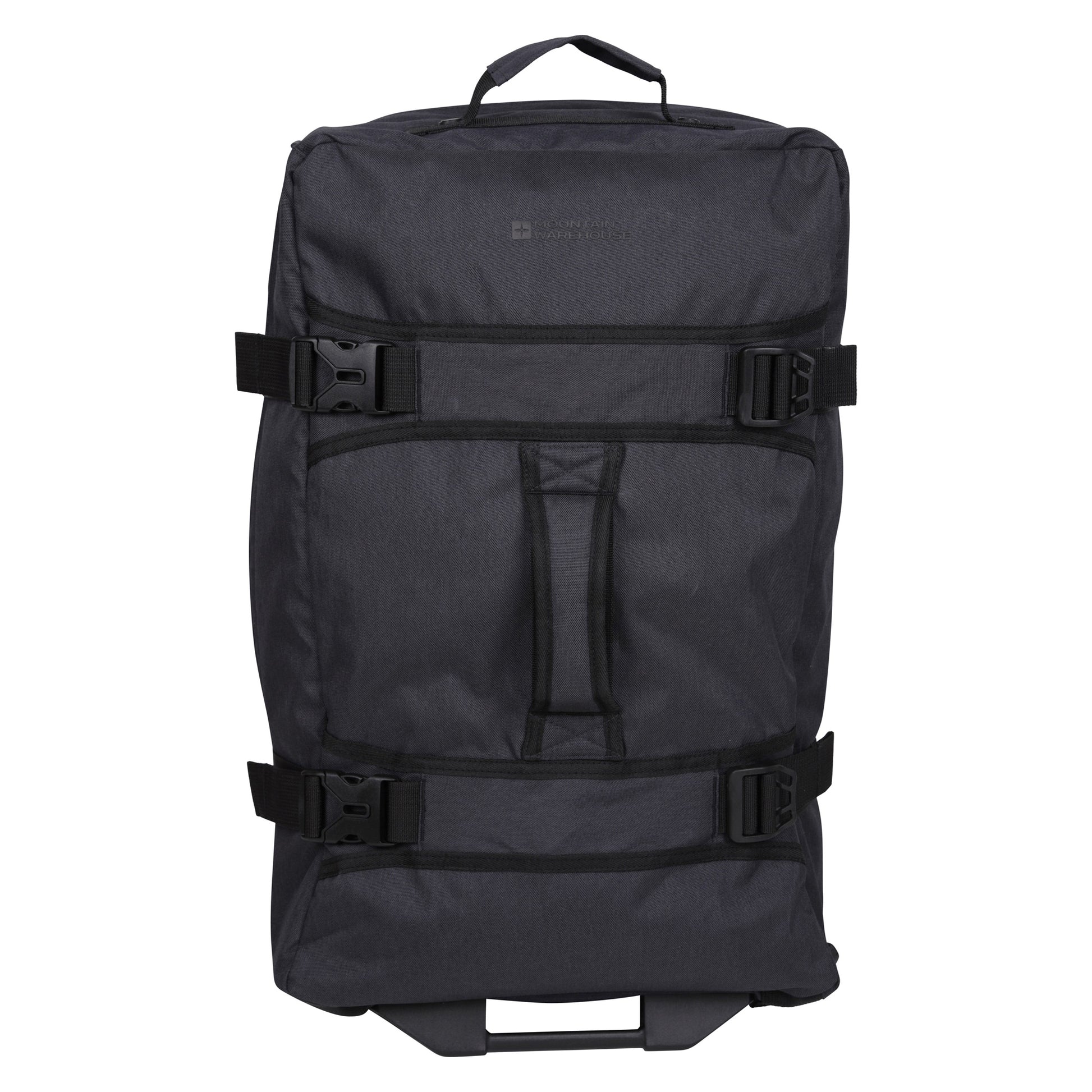 Black - Front - Mountain Warehouse Wander 50L Wheeled Duffel Bag
