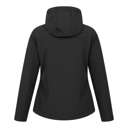 Black - Back - Mountain Warehouse Womens-Ladies Fern Softshell Faux Fur Lined Jacket