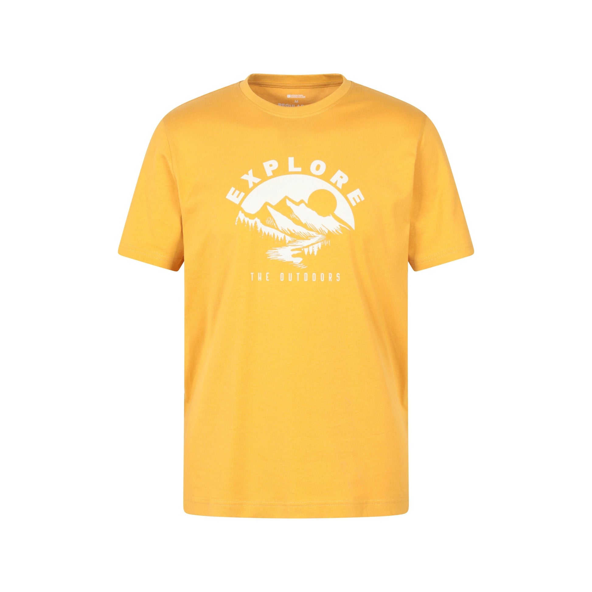 Yellow - Front - Mountain Warehouse Mens Explorer T-Shirt