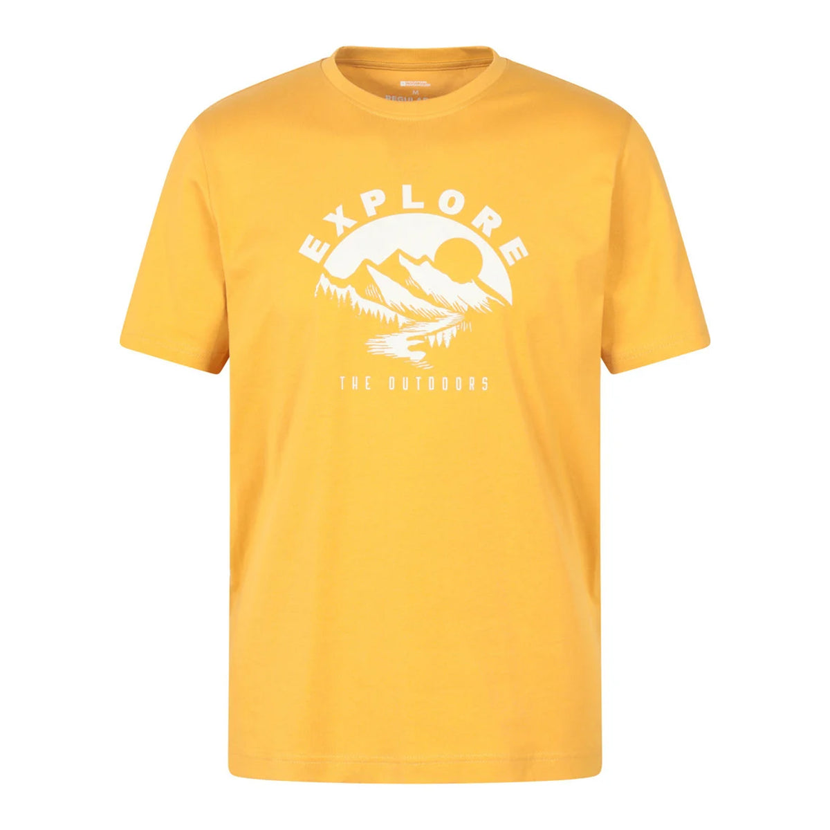 Mustard - Front - Mountain Warehouse Mens Explorer T-Shirt