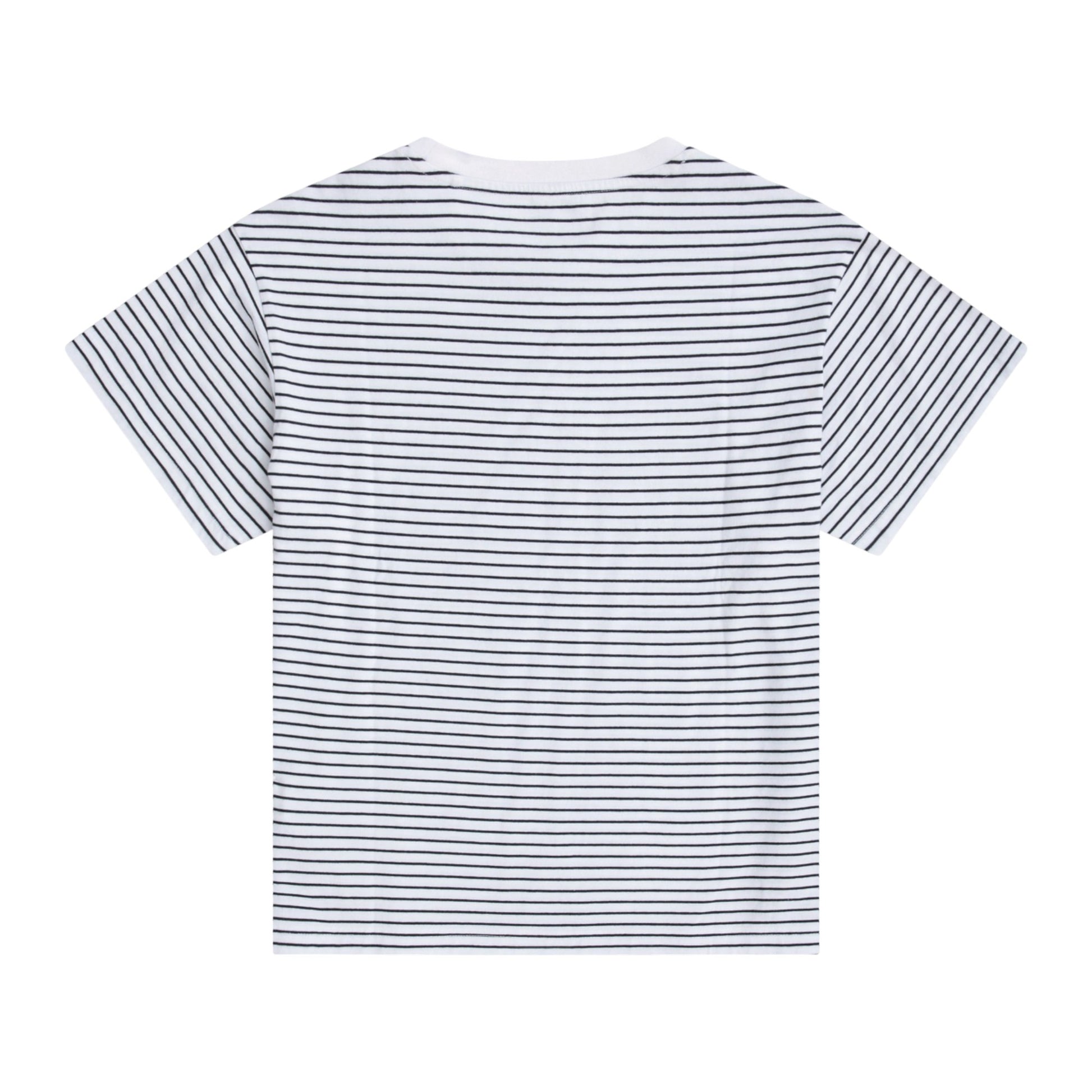 Off White - Back - Animal Womens-Ladies Idol Contrast Striped Relaxed Fit T-Shirt