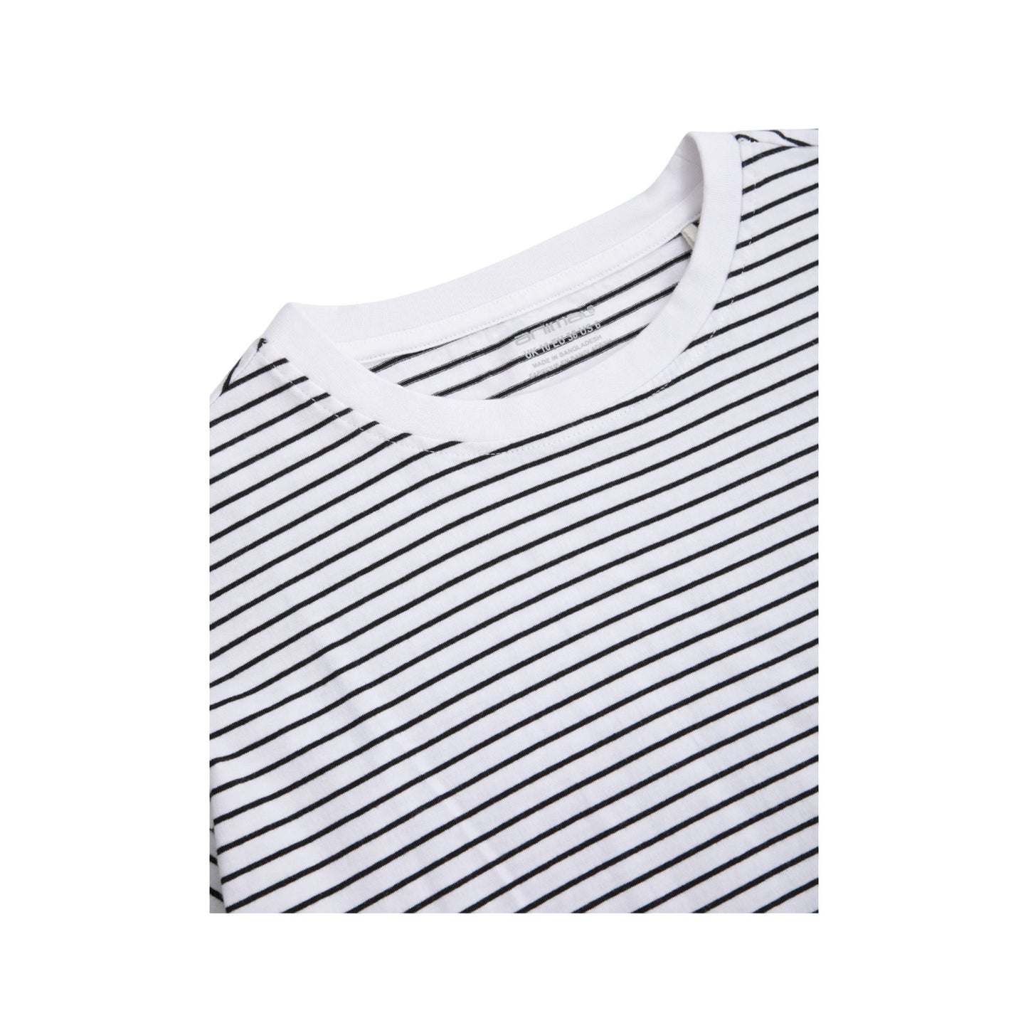 Off White - Side - Animal Womens-Ladies Idol Contrast Striped Relaxed Fit T-Shirt
