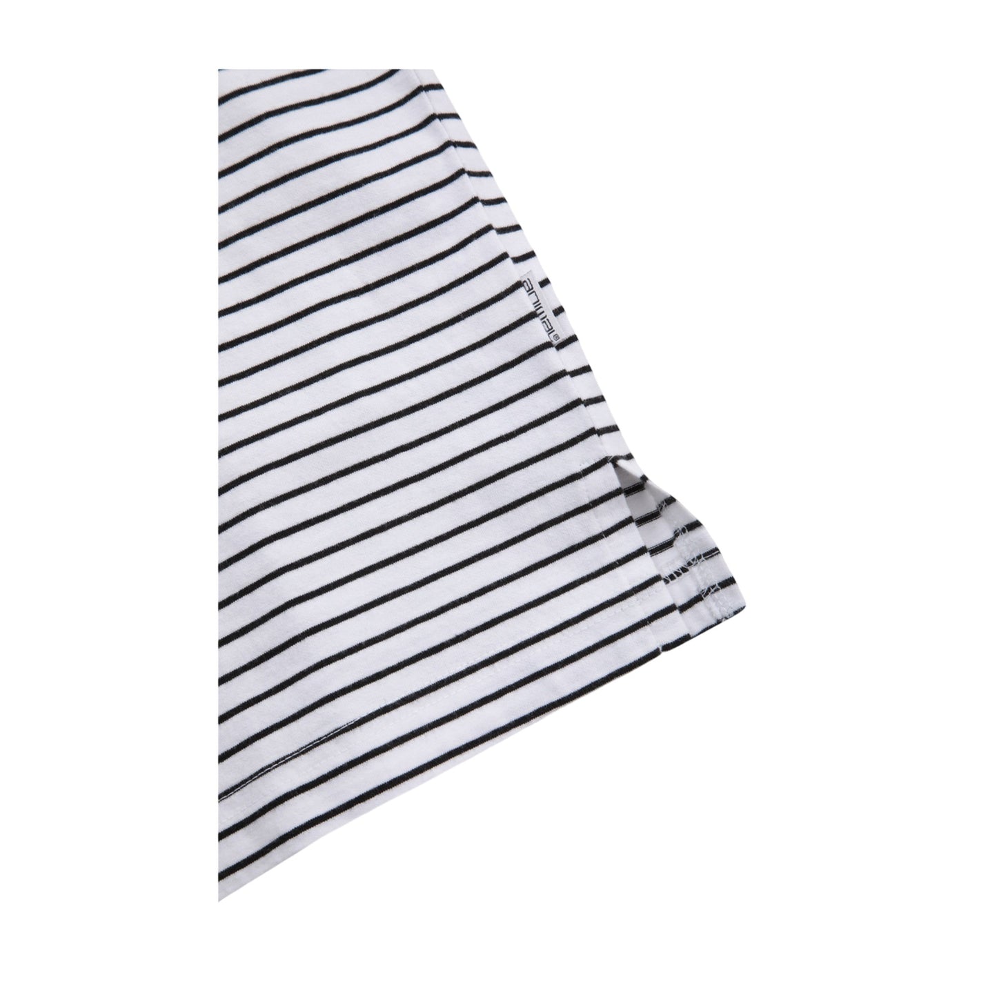 Off White - Lifestyle - Animal Womens-Ladies Idol Contrast Striped Relaxed Fit T-Shirt