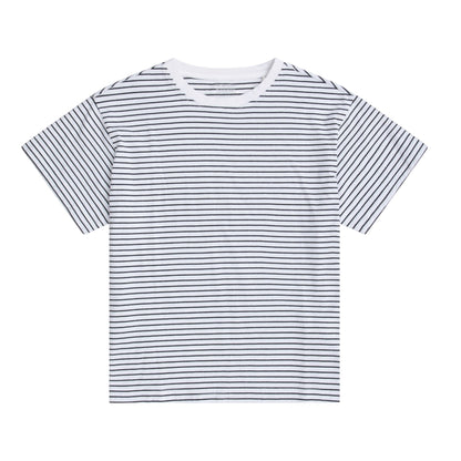 Off White - Front - Animal Womens-Ladies Idol Contrast Striped Relaxed Fit T-Shirt
