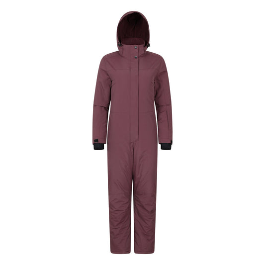 Dark Purple - Front - Mountain Warehouse Womens-Ladies Cloud Ski Suit