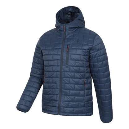 Navy - Side - Mountain Warehouse Mens Frost Shield Lightweight Padded Jacket