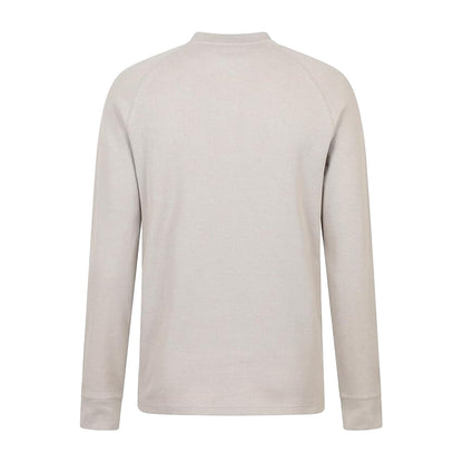Dark Beige - Back - Mountain Warehouse Mens Selby Waffle Henley Long-Sleeved T-Shirt