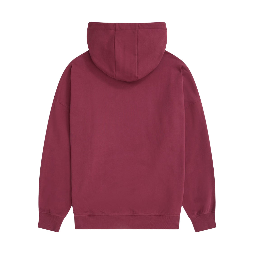 Burgundy - Back - Animal Womens-Ladies Idol Drop Shoulder Hoodie