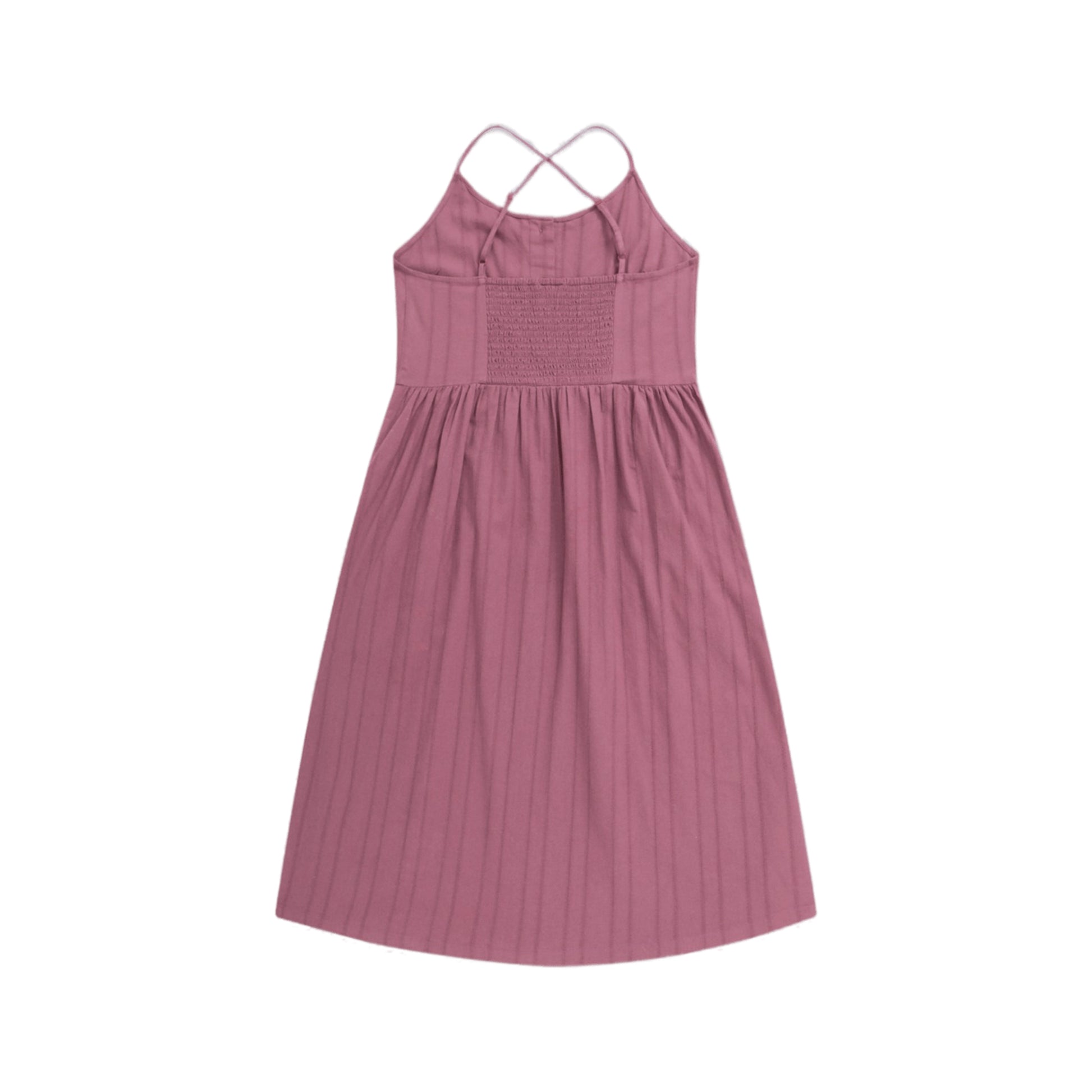 Burgundy - Back - Animal Womens-Ladies Amelia Organic Dress