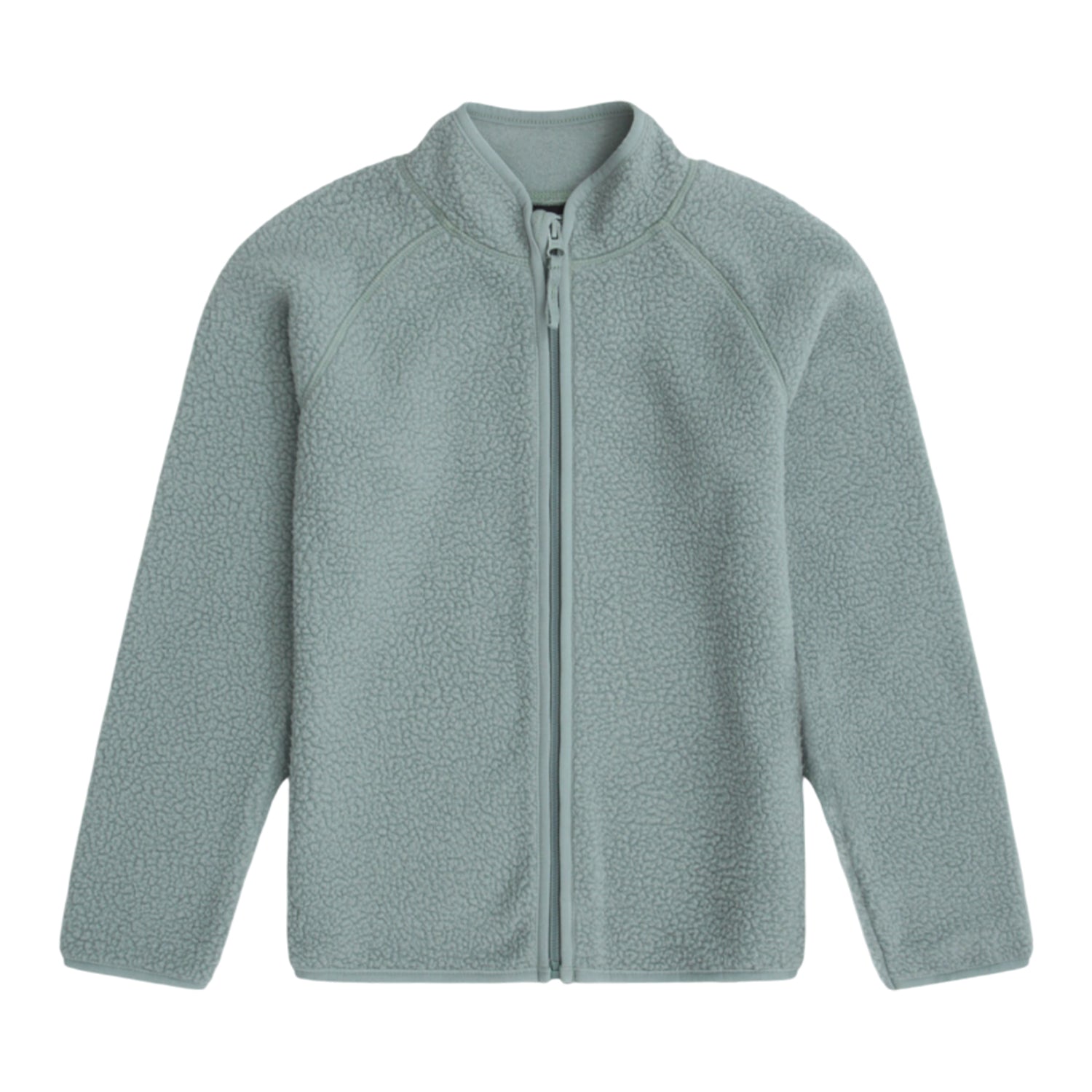 Pale Blue - Front - Animal Childrens-Kids Borg Raglan Full Zip Fleece Jacket