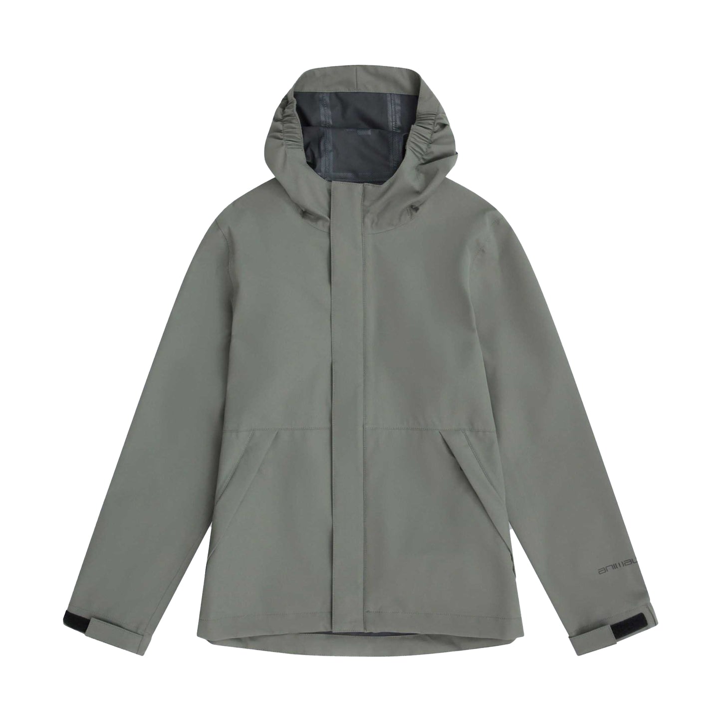 Green - Front - Animal Childrens-Kids Pace Waterproof Packaway Jacket