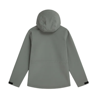 Green - Back - Animal Childrens-Kids Pace Waterproof Packaway Jacket