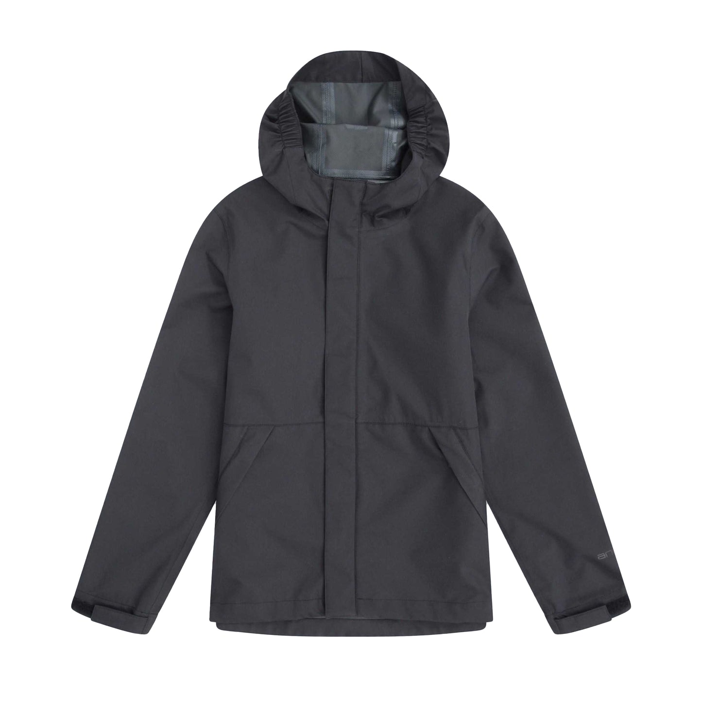 Black - Front - Animal Childrens-Kids Pace Waterproof Packaway Jacket