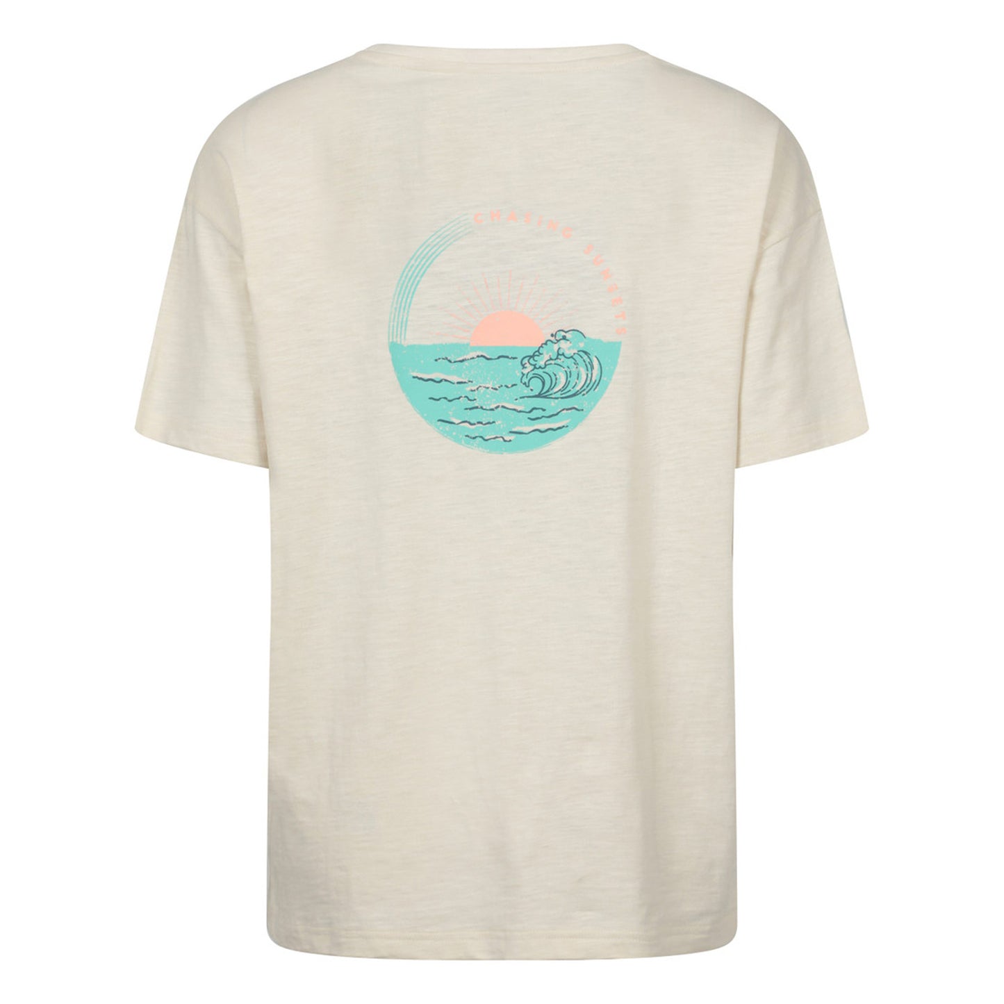 Beige - Back - Mountain Warehouse Womens-Ladies Sea Circle Relaxed Fit T-Shirt