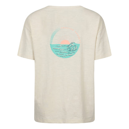 Beige - Back - Mountain Warehouse Womens-Ladies Sea Circle Relaxed Fit T-Shirt