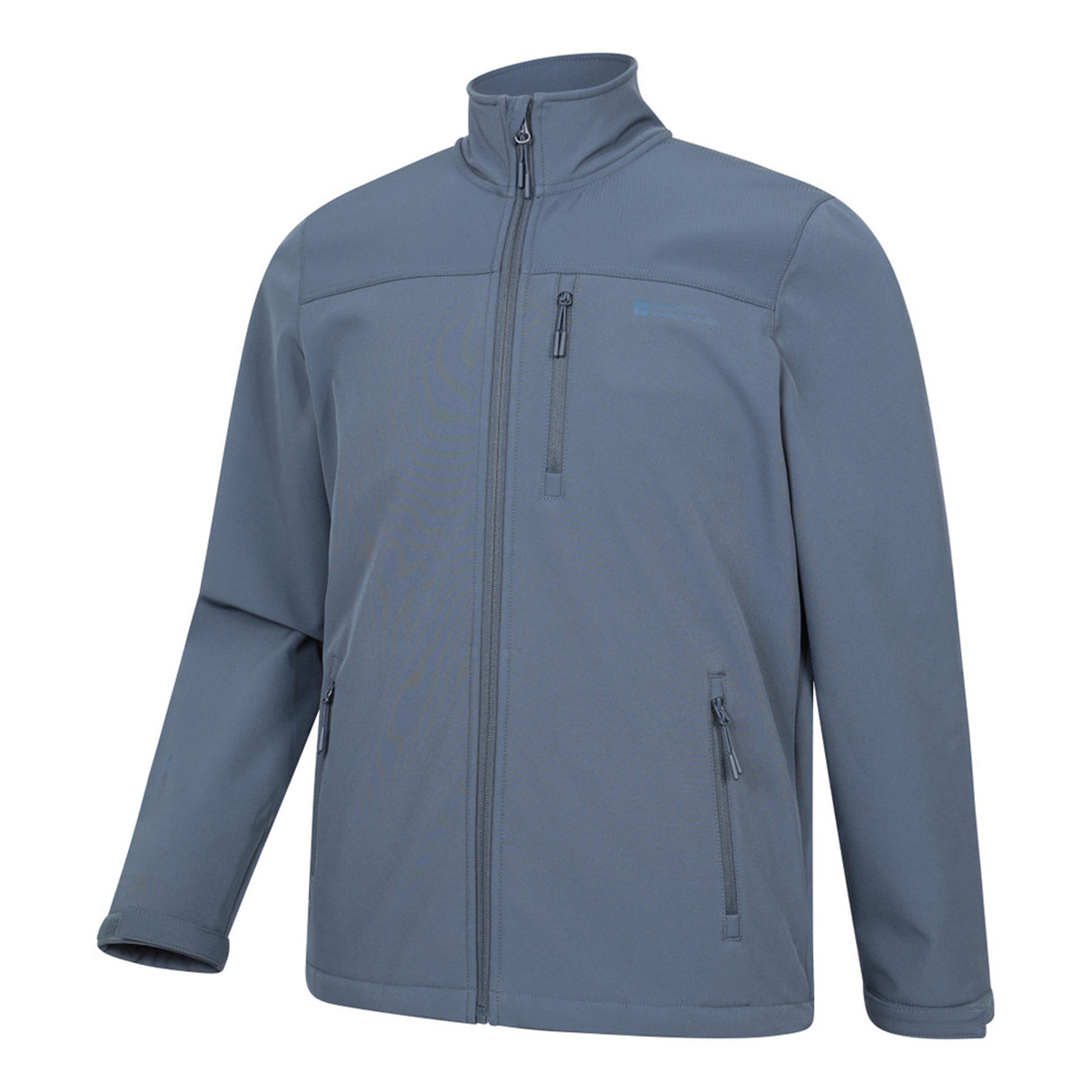 Blue - Side - Mountain Warehouse Mens Grasmere Water Resistant Soft Shell Jacket