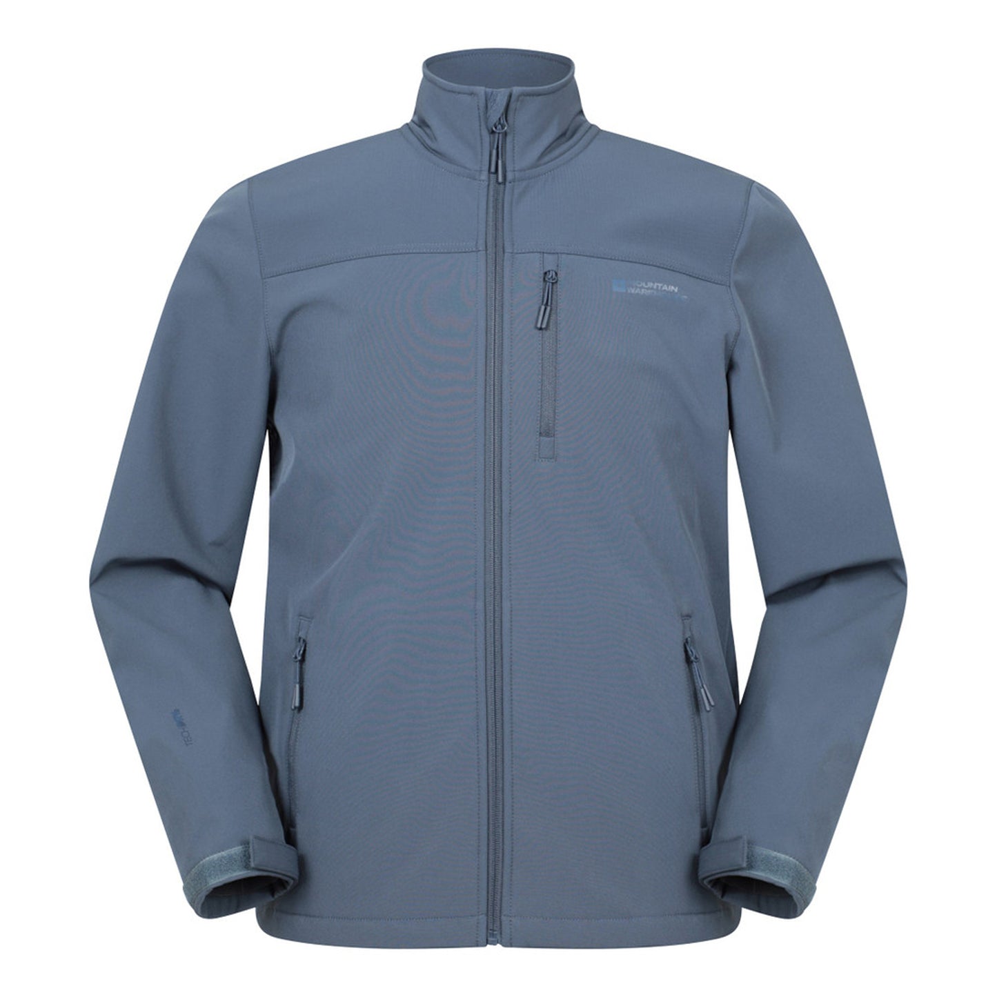 Blue - Front - Mountain Warehouse Mens Grasmere Water Resistant Soft Shell Jacket