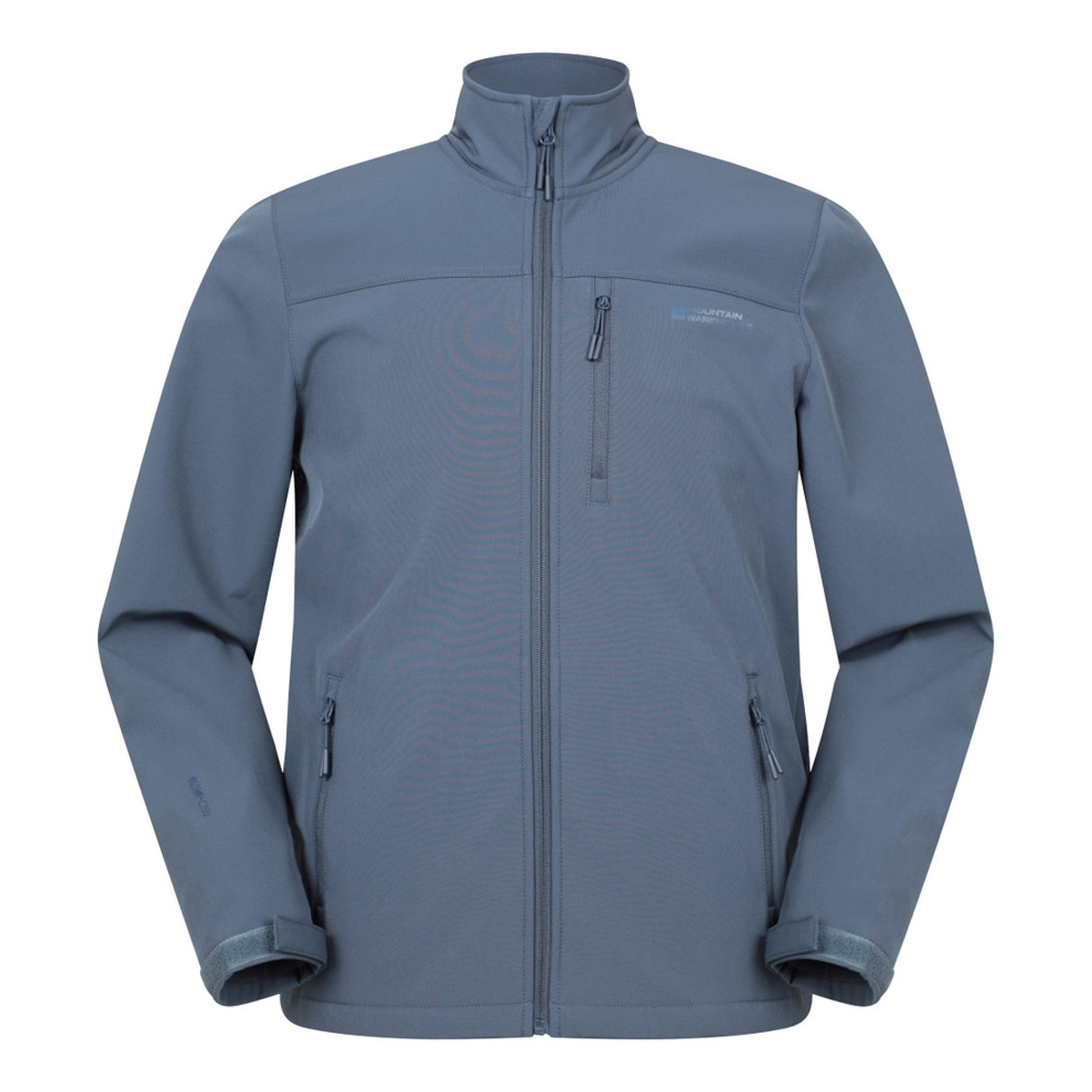 Blue - Front - Mountain Warehouse Mens Grasmere Water Resistant Soft Shell Jacket