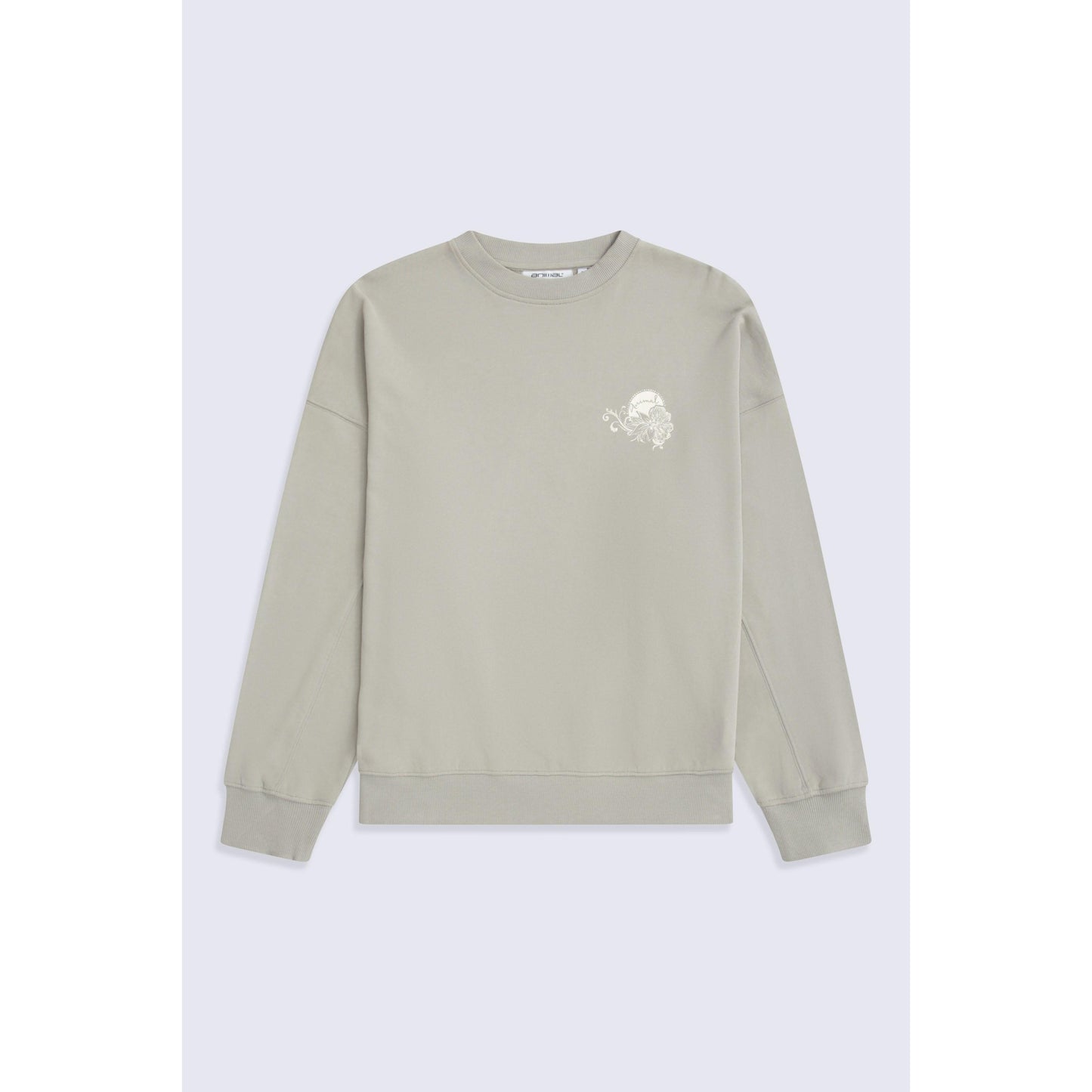 Light Khaki - Front - Animal Womens-Ladies Dakota Graphic Sweatshirt