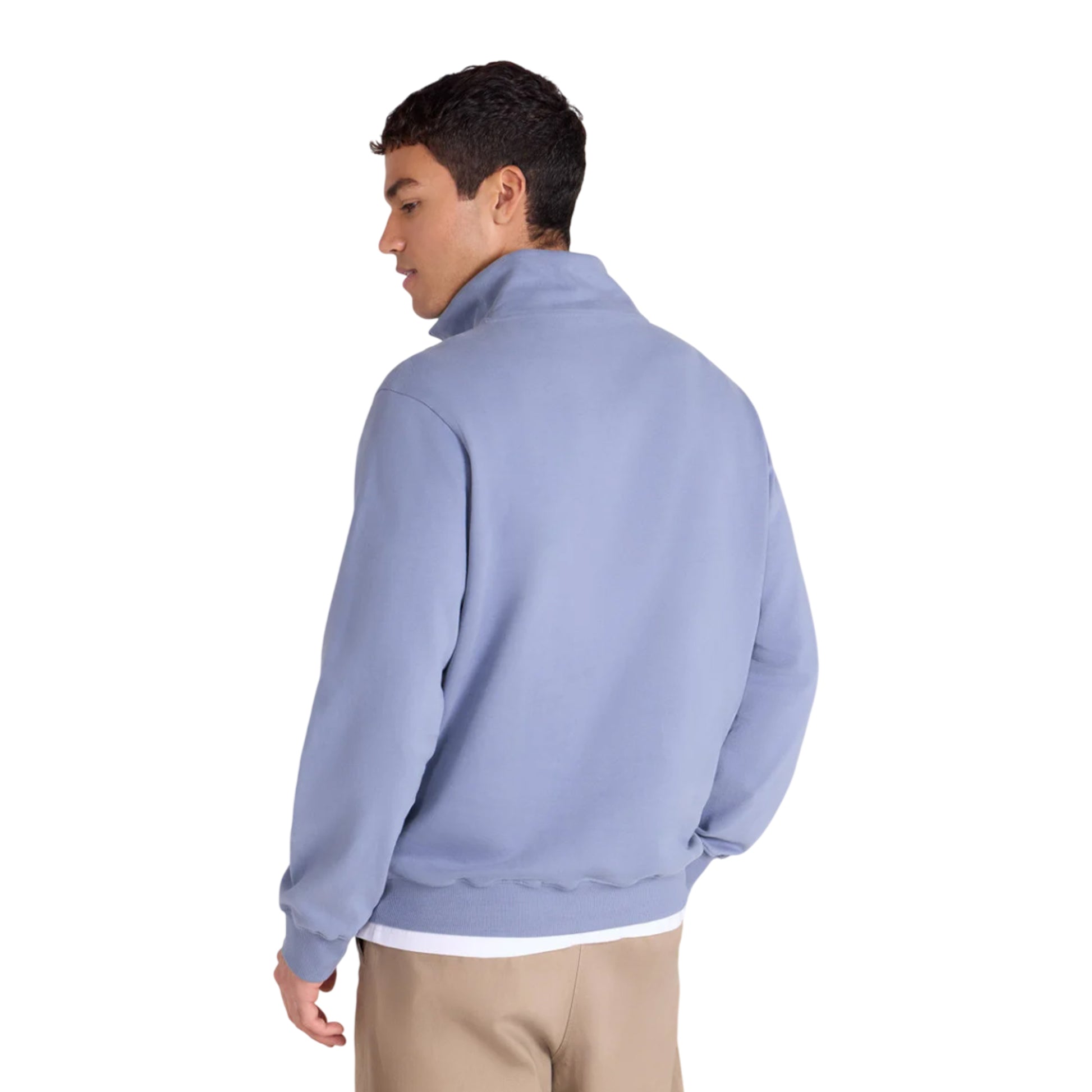 Blue - Back - Animal Mens Sid Half Zip Sweatshirt