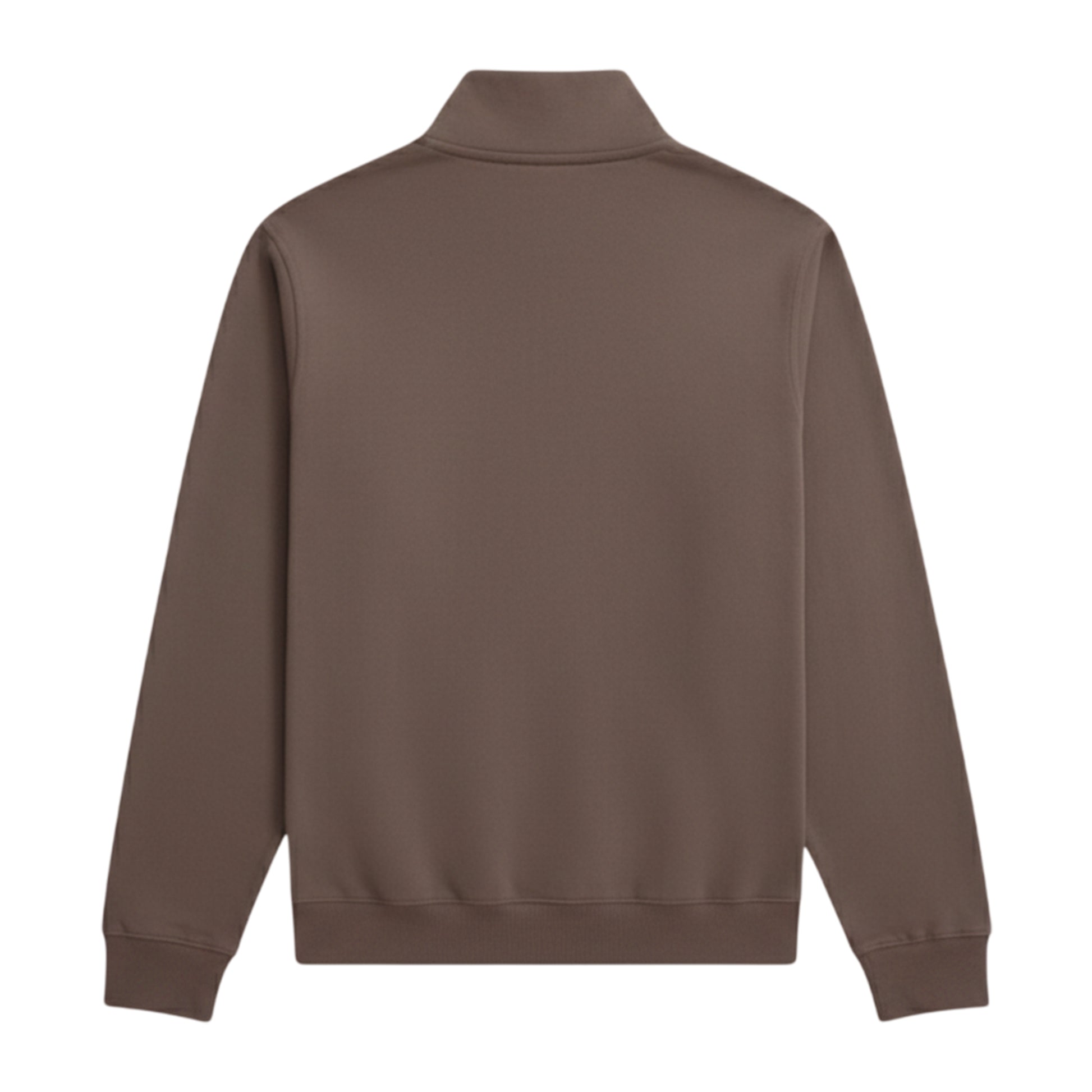 Brown - Back - Animal Mens Sid Half Zip Sweatshirt