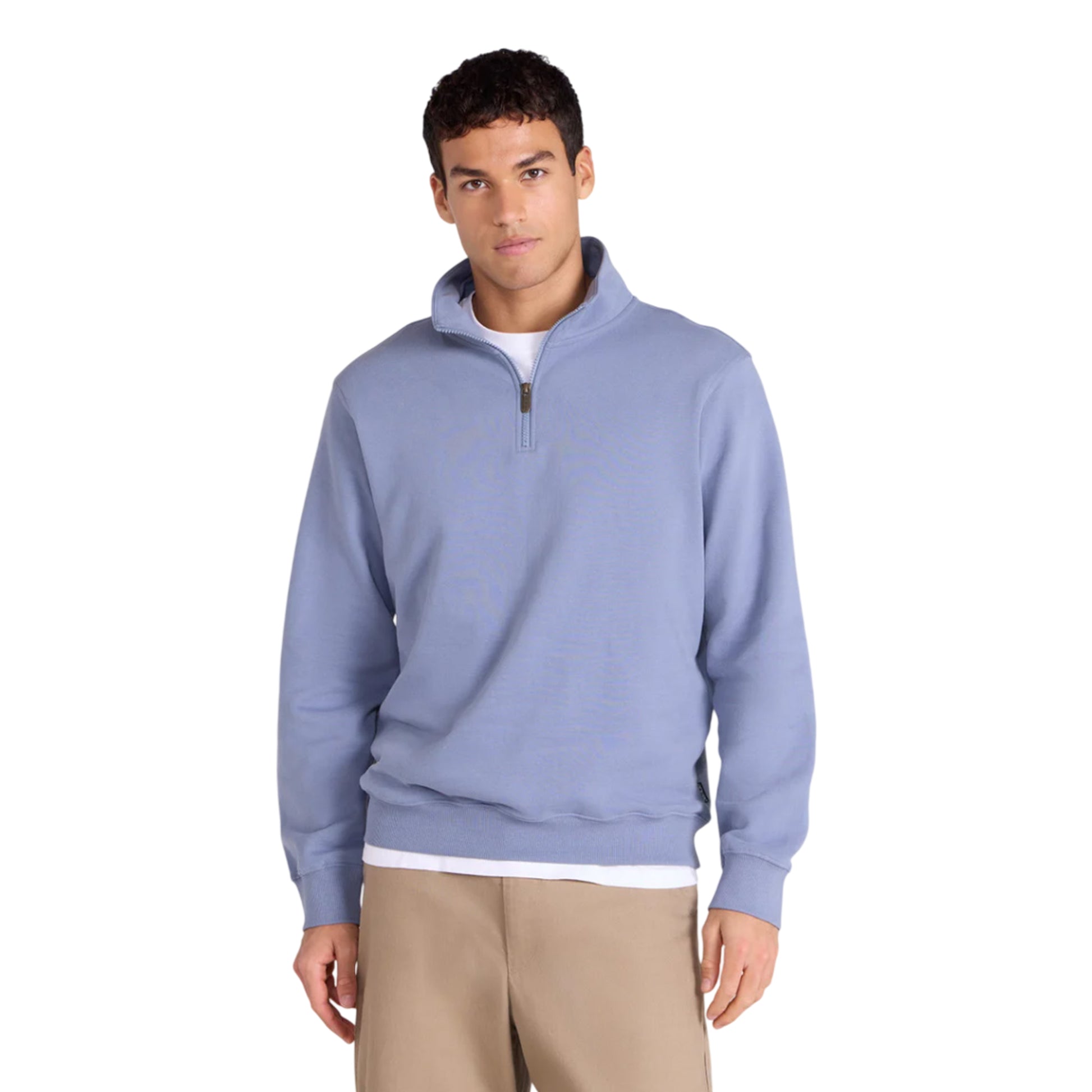 Blue - Front - Animal Mens Sid Half Zip Sweatshirt