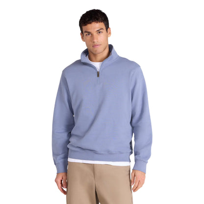Blue - Front - Animal Mens Sid Half Zip Sweatshirt
