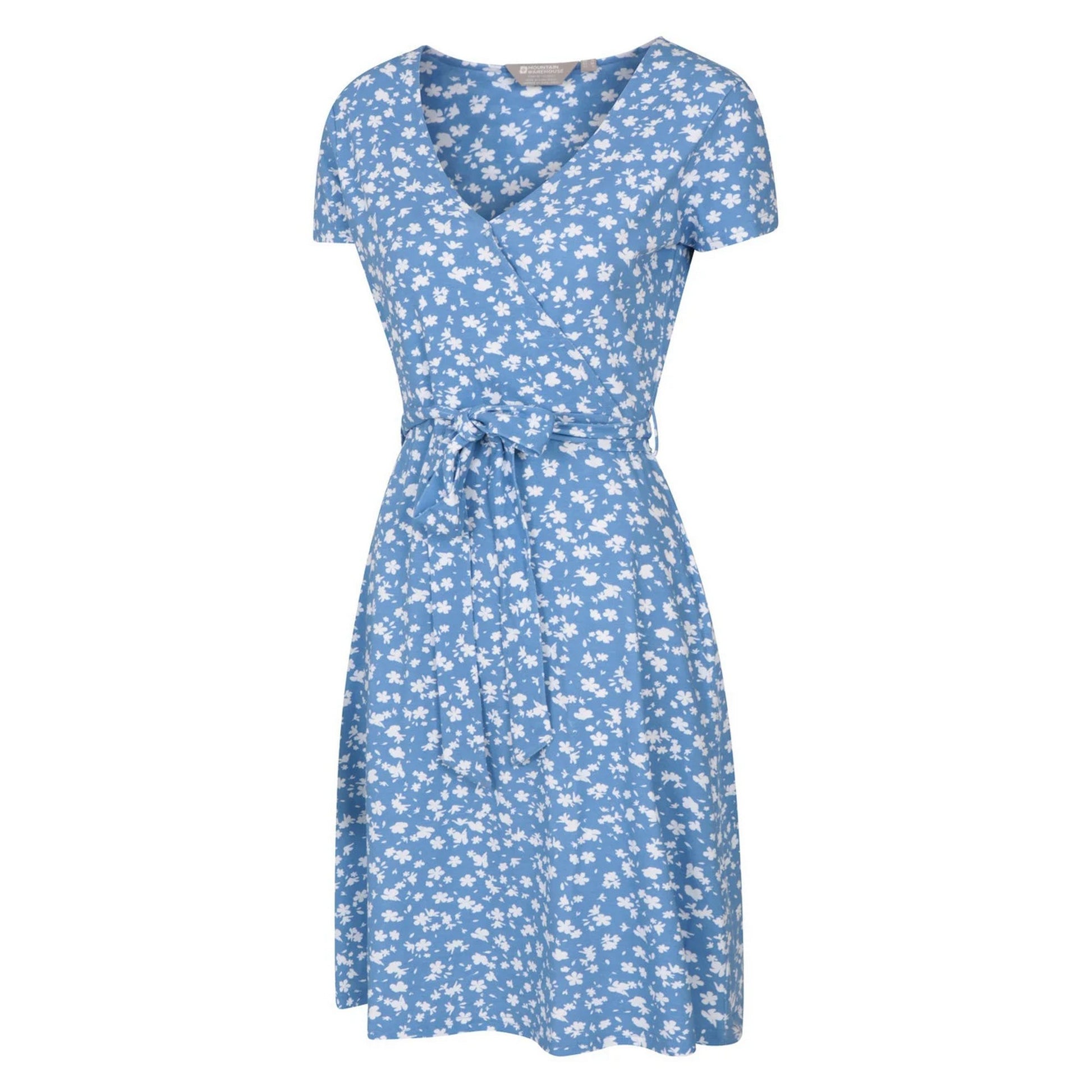 Blue - Lifestyle - Mountain Warehouse Womens-Ladies Santorini Jersey UV Protection Wrap Dress