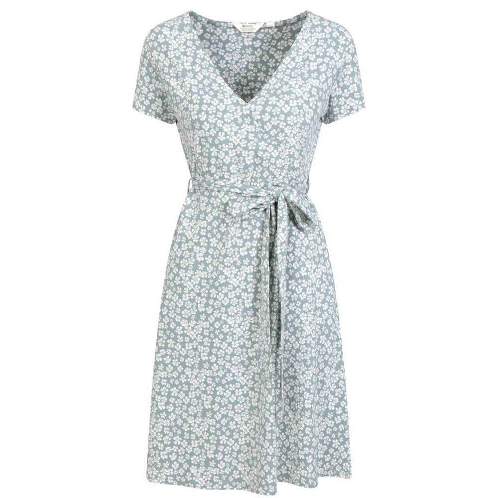 Blue - Front - Mountain Warehouse Womens-Ladies Santorini Jersey UV Protection Wrap Dress