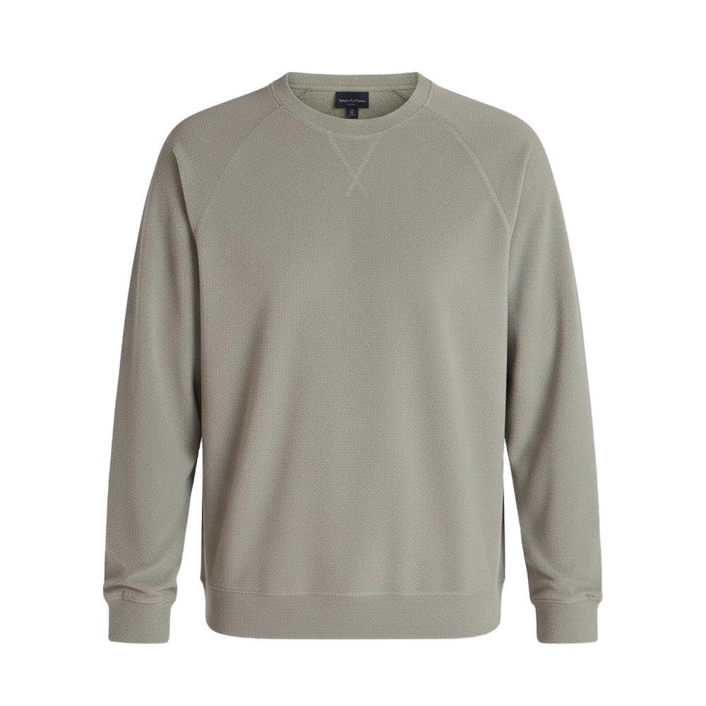 Khaki Green - Front - Mountain Warehouse Mens Tarn Crew Neck Fleece