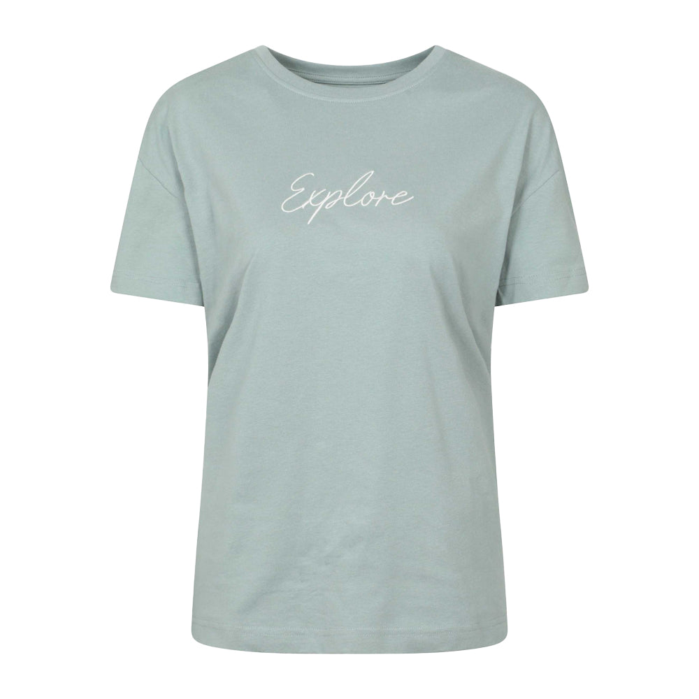 Light Khaki - Front - Mountain Warehouse Womens-Ladies Explore T-Shirt
