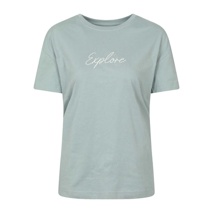 Light Khaki - Front - Mountain Warehouse Womens-Ladies Explore T-Shirt