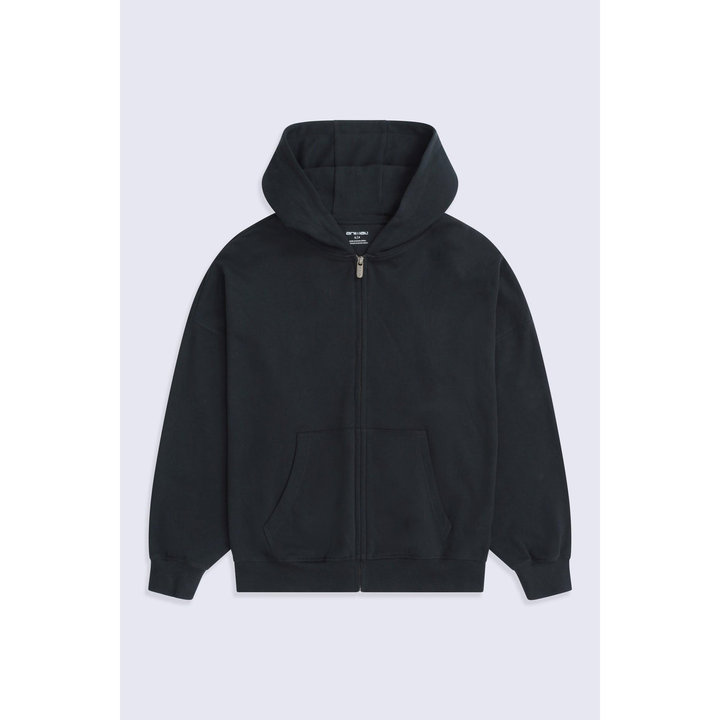 Black - Front - Animal Womens-Ladies Idol Full Zip Hoodie