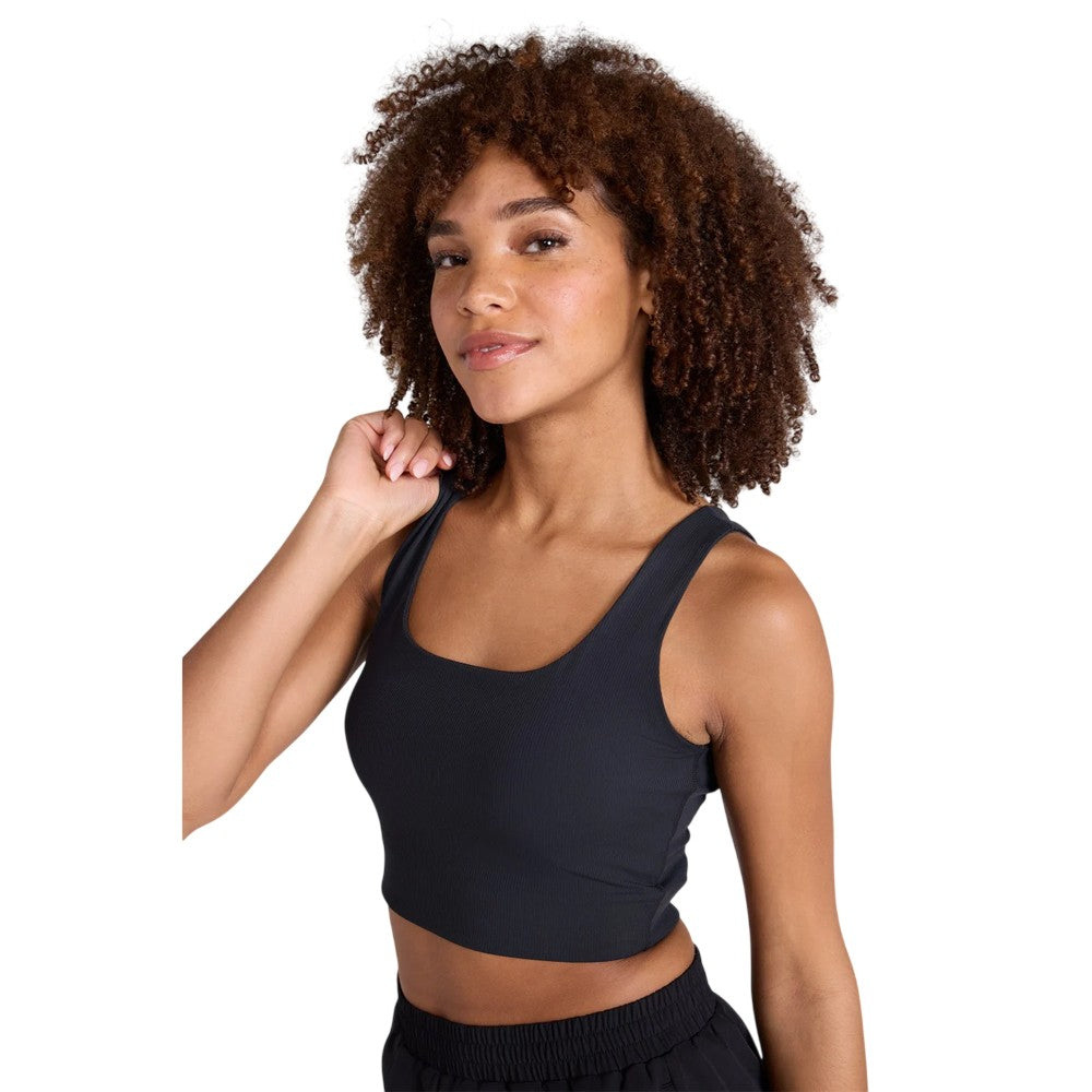 Black - Lifestyle - Animal Womens-Ladies Laurel Cropped Tank Top