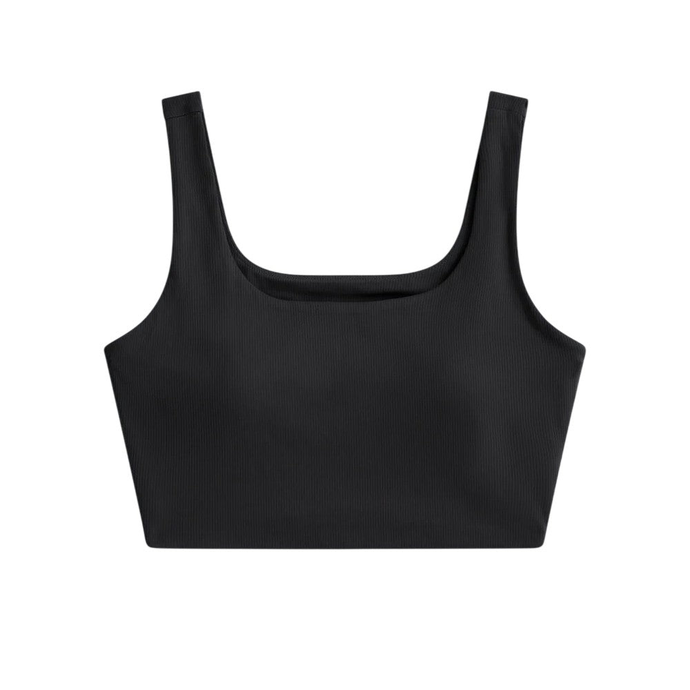 Black - Front - Animal Womens-Ladies Laurel Cropped Tank Top
