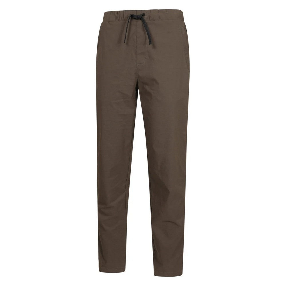 Dark Khaki - Side - Mountain Warehouse Mens Elevate Elasticated Walking Trousers