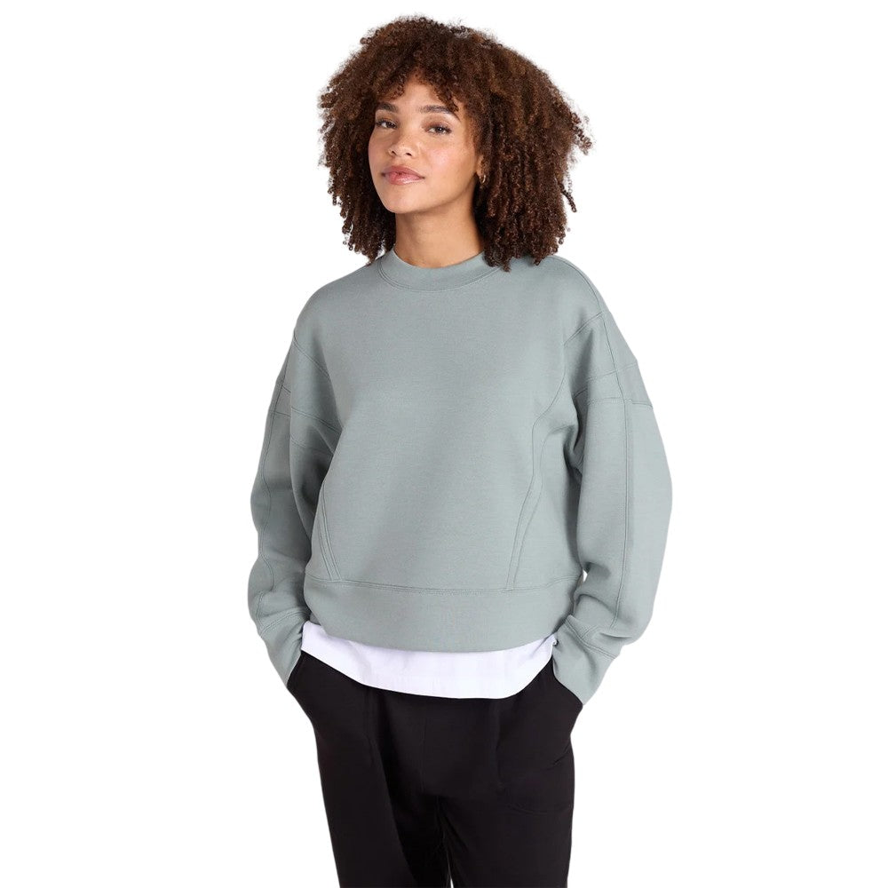 Pale Green - Lifestyle - Animal Womens-Ladies Active Crop Sweatshirt