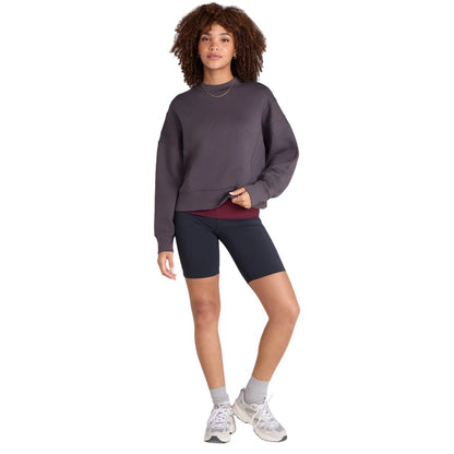 Taupe - Side - Animal Womens-Ladies Active Crop Sweatshirt